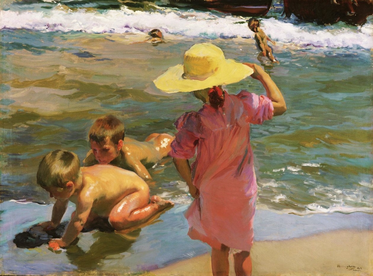 A fiatal kétéltűek alkotó: Joaquín Sorolla