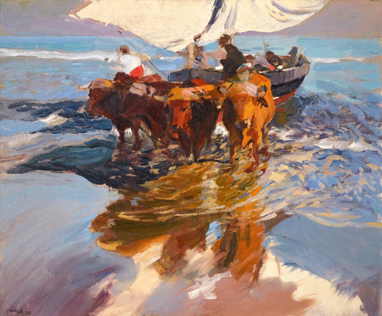 Horgásztúra, Valencia Beach alkotó: Joaquín Sorolla