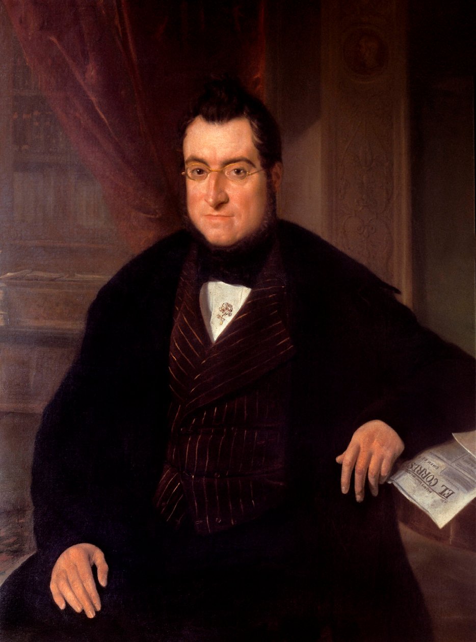 Bonaventura Carles Aribau (1798-1862) író és közgazdász portréja alkotó: Joaquín Espalter y Rull