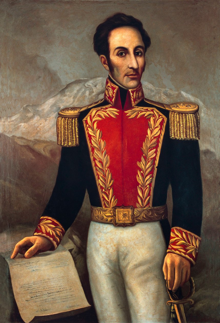 Simon Jose Antonio Bolivar (1783-1830), dél-amerikai tábornok és államférfi alkotó: Joaquín Pinto