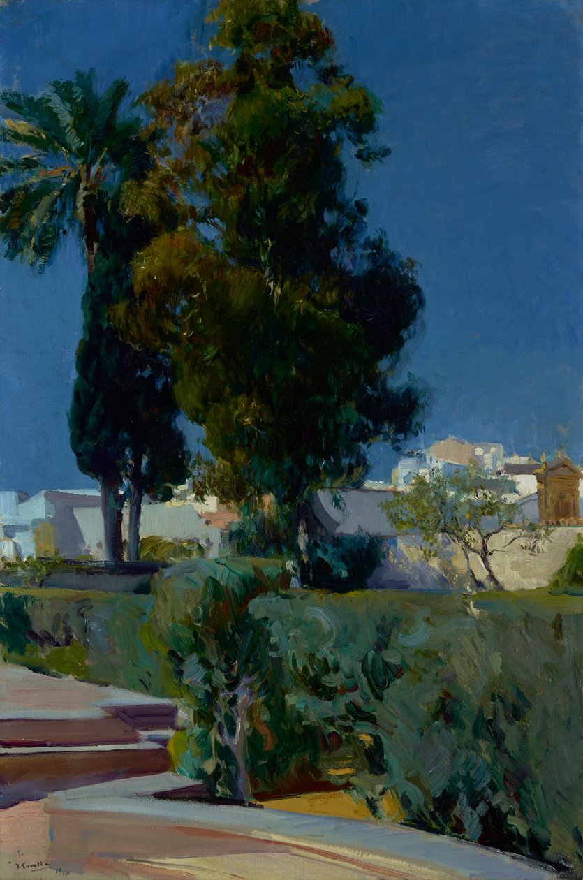 Corner of the Garden, Alcazar, Sevilla, 1910 alkotó: Joaquín Sorolla