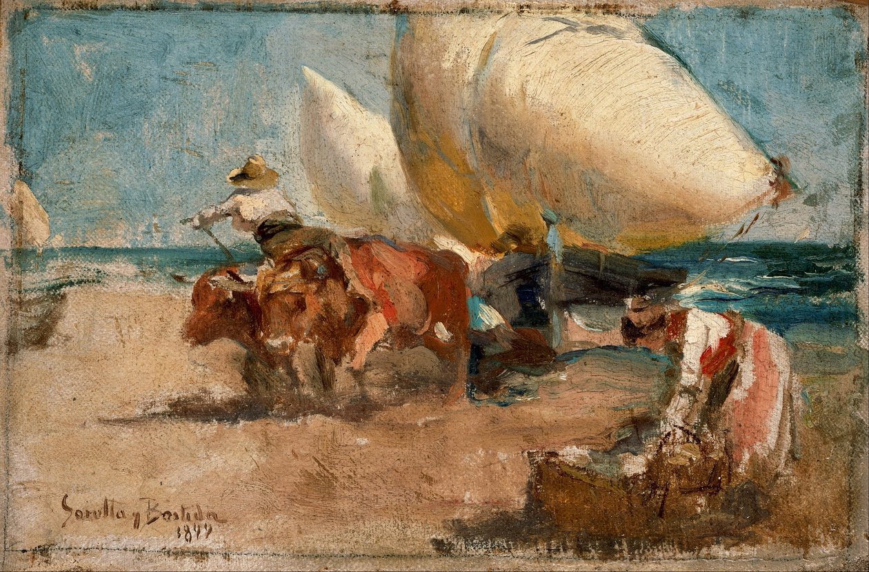 Tengerparti jelenet alkotó: Joaquín Sorolla