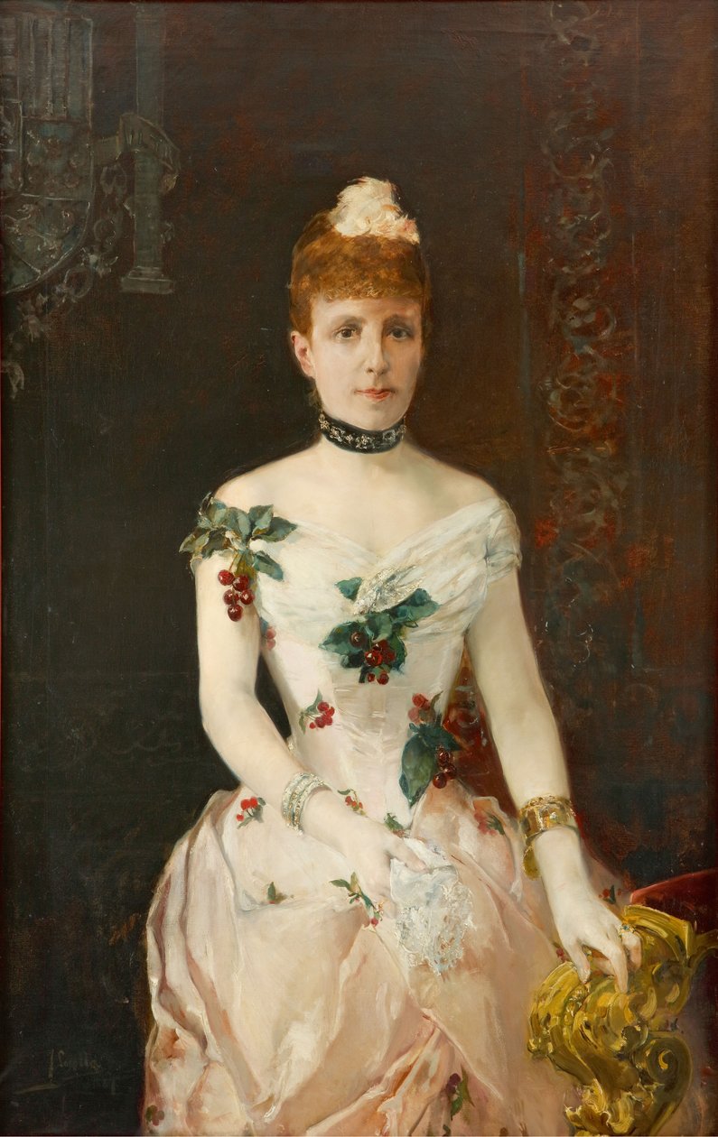 Mária Krisztina osztrák 1858-1929, spanyol királynő, 1888. alkotó: Joaquín Sorolla