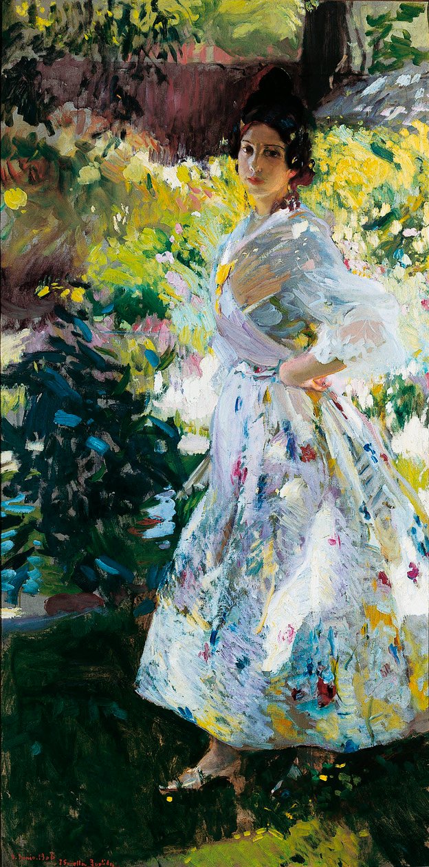 Mária valenciai parasztjelmezben (Maria vestida de labradora valenciana) alkotó: Joaquín Sorolla