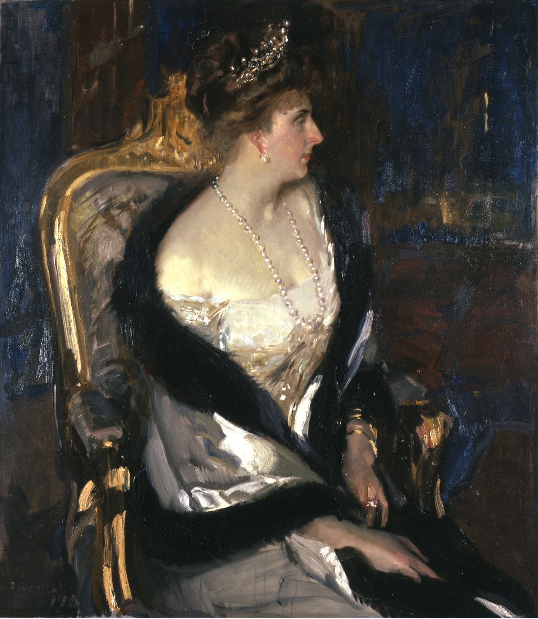 Victoria Eugenie spanyol királynő 1887-1969, 1911. alkotó: Joaquín Sorolla