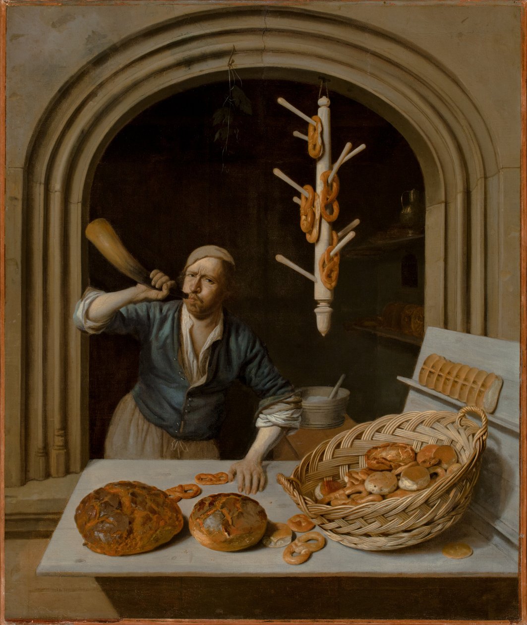 A pék, 1681 körül alkotó: Job Berckheyde