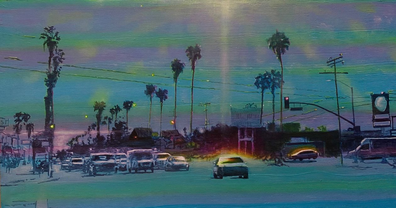 San Fernando Valley 7, 2024 körül (akril, tábla) alkotó: Joby Hickey