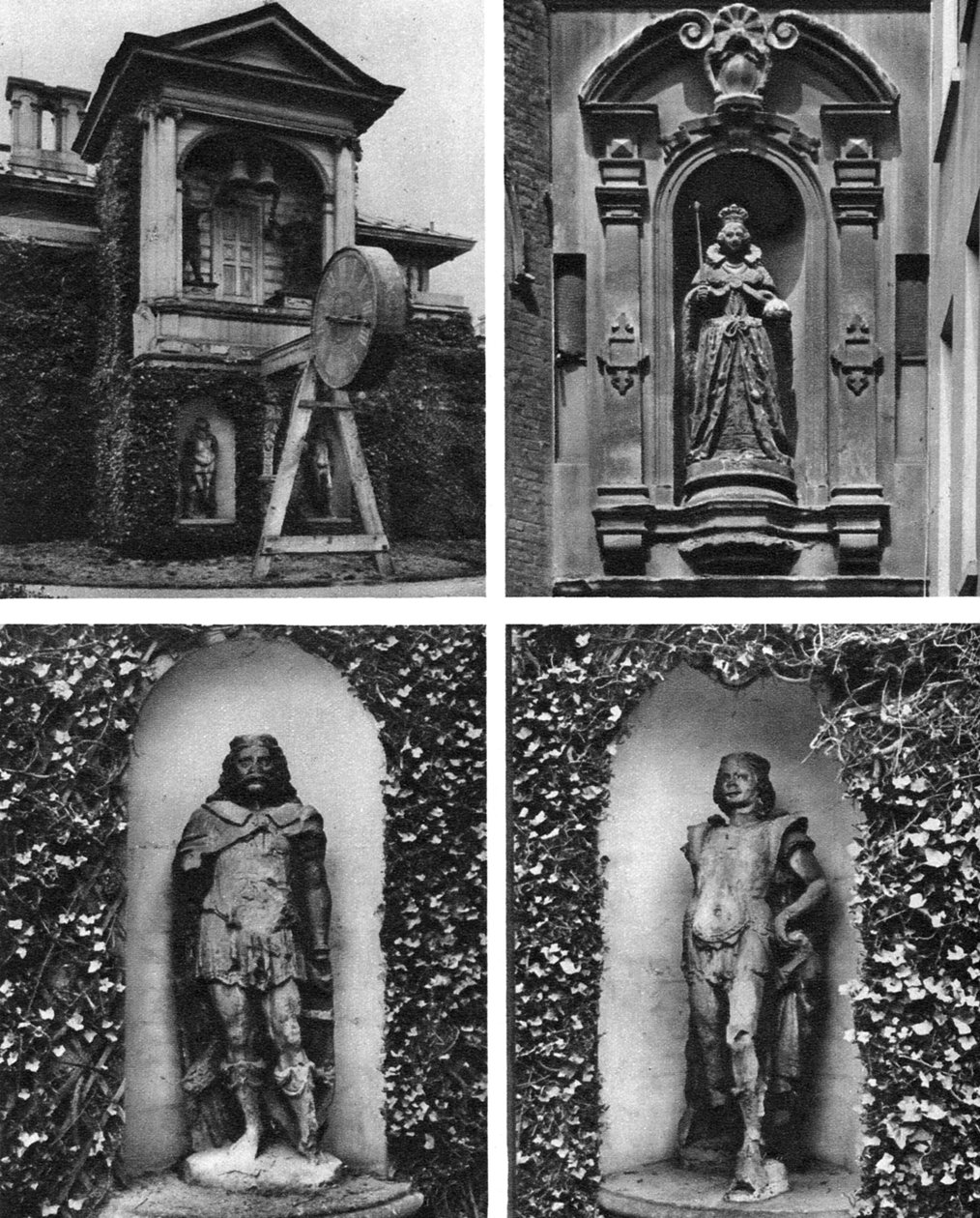 Óra és szobrok, St Dunstan-in-the-West templom, London, 1926-1927 alkotó: Joel