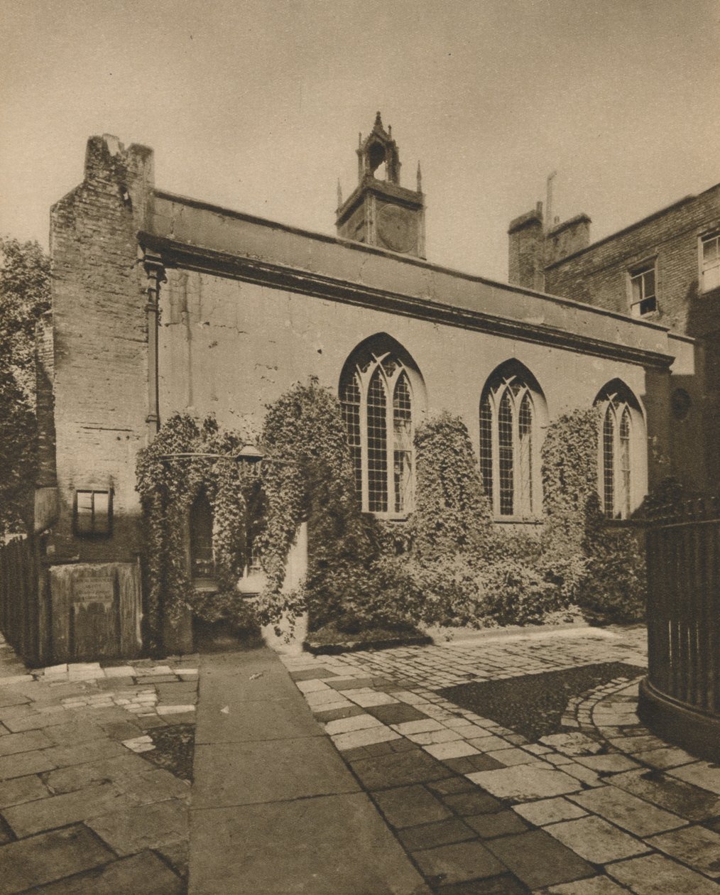 A Society of Cliffords Inn terme, St. Dunstans-In-the-West mögött, 1935. alkotó: Joel