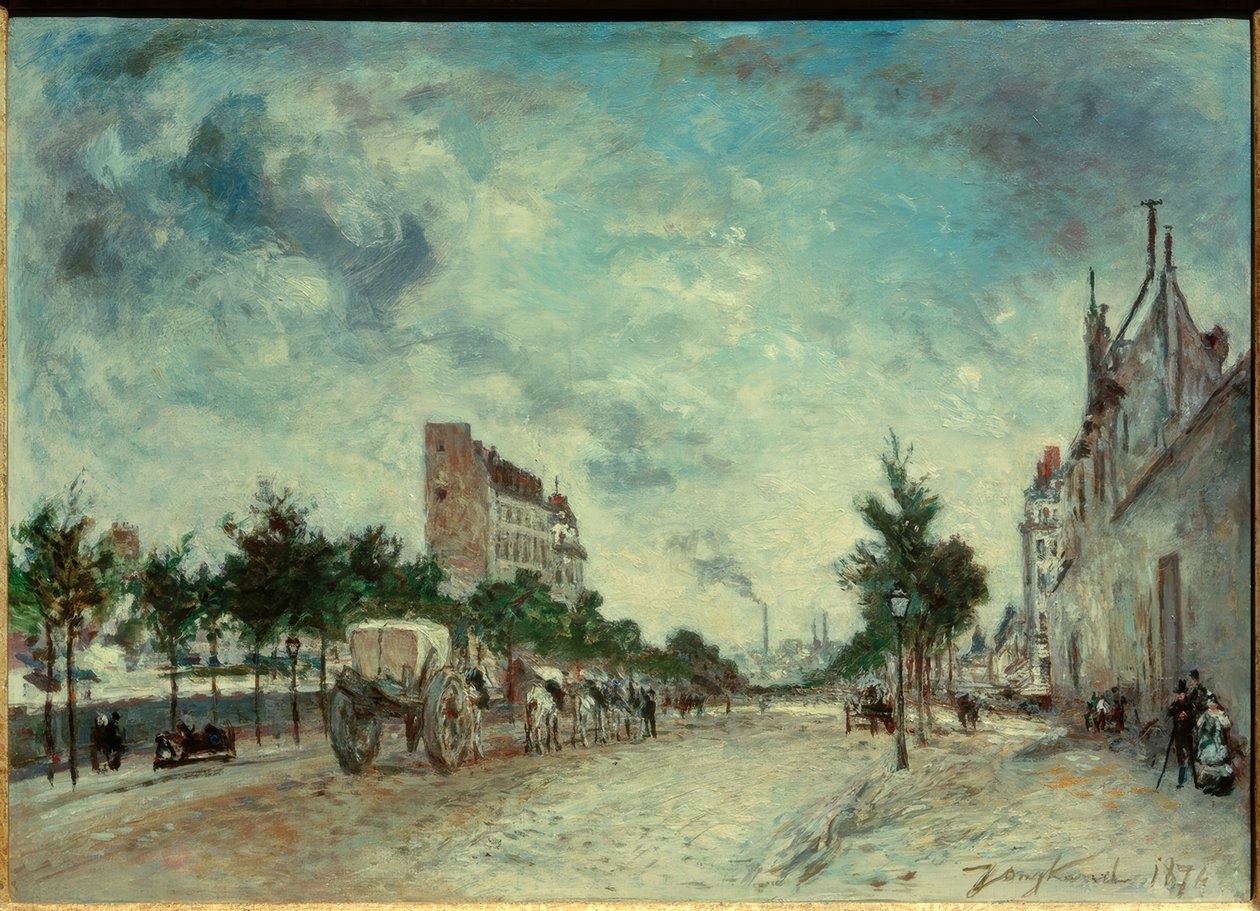 Boulevard de Port-Royal Párizsban alkotó: Johan Barthold Jongkind