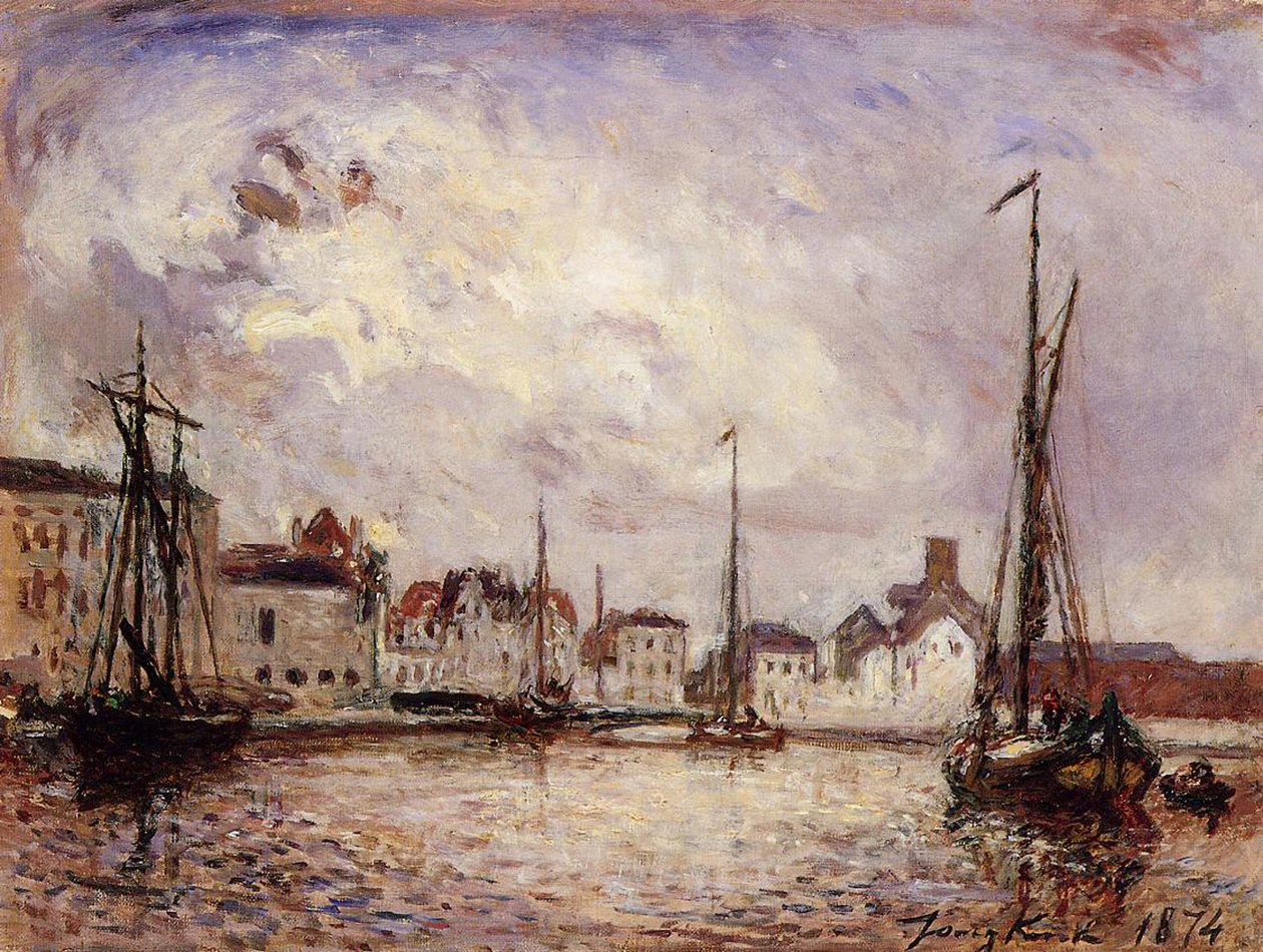 Brüsszel, a raktárnegyed, 1874 alkotó: Johan Barthold Jongkind