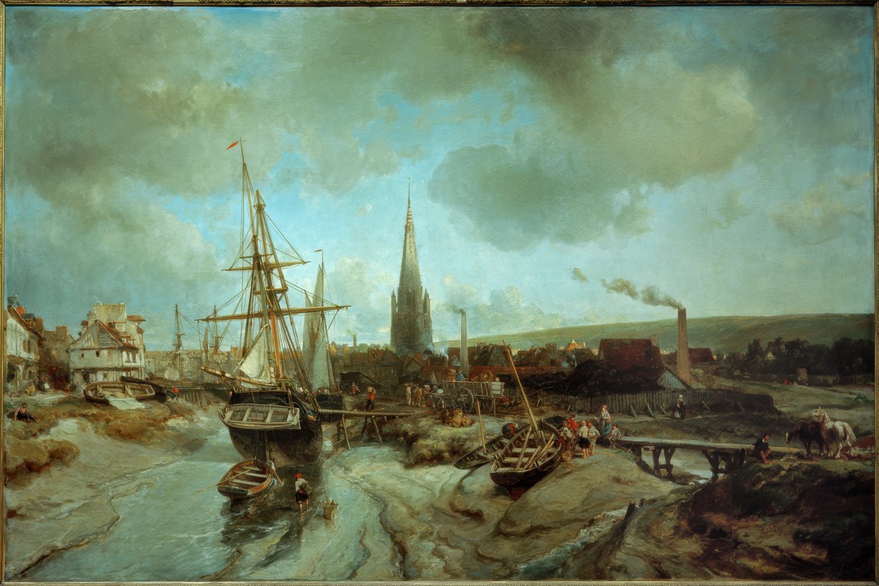 Harfleur kikötője alkotó: Johan Barthold Jongkind