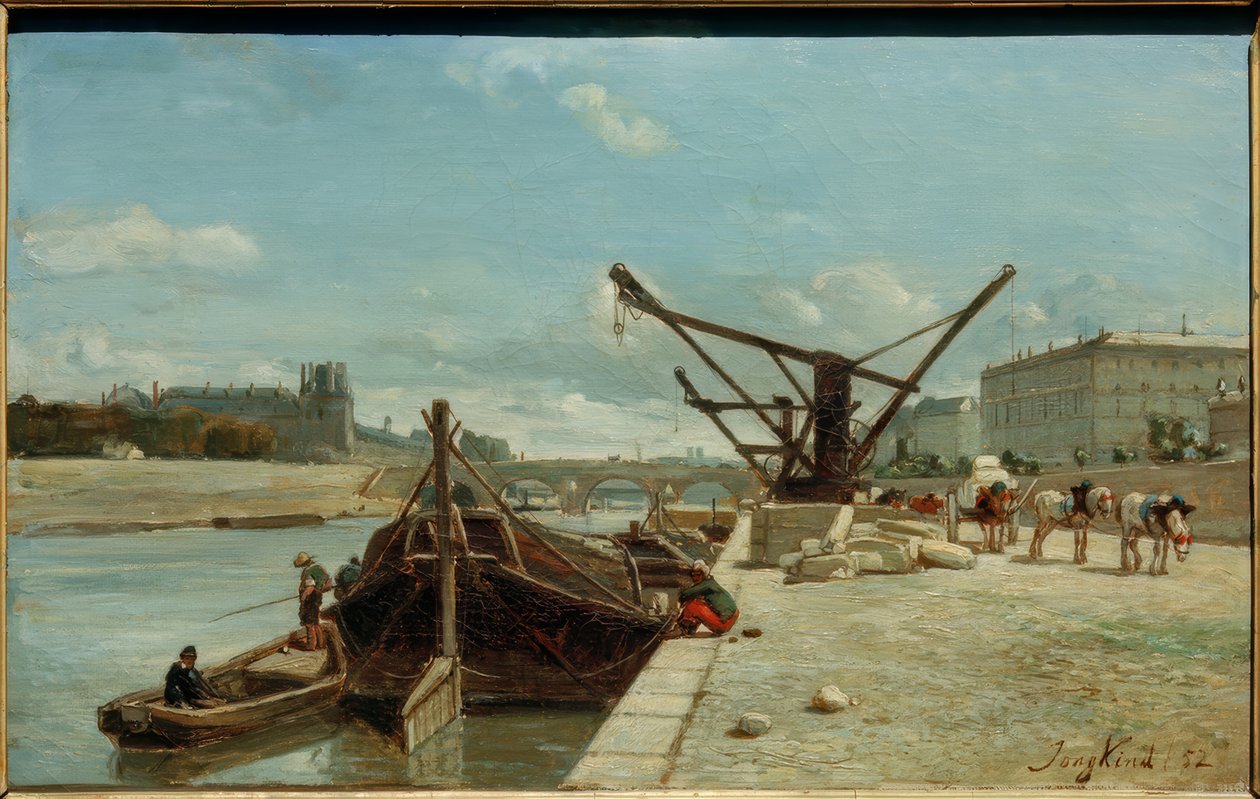 A Pont Royal, a Quai d’Orsay felől nézve alkotó: Johan Barthold Jongkind