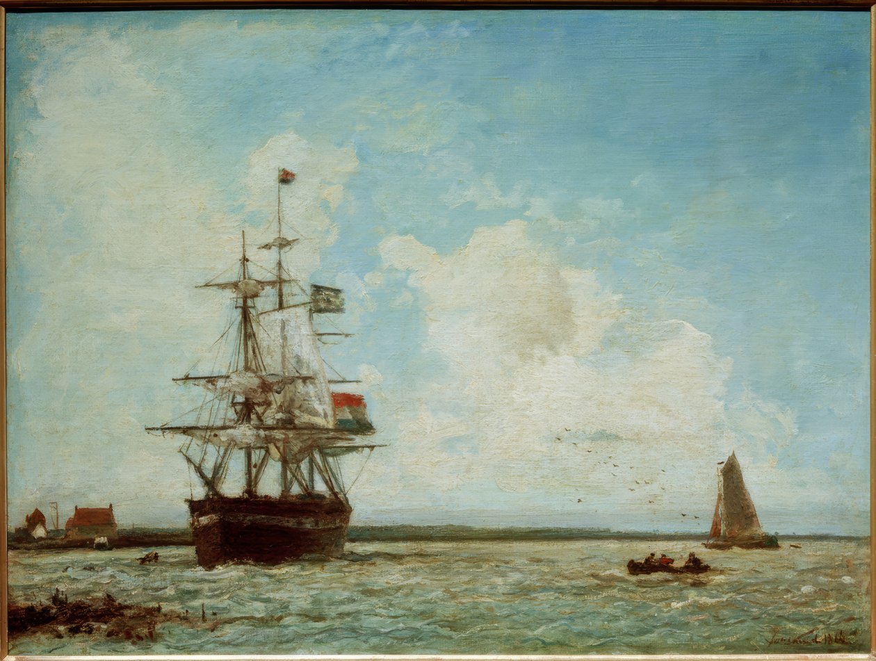 A nagy csatorna Dordrechtben alkotó: Johan Barthold Jongkind