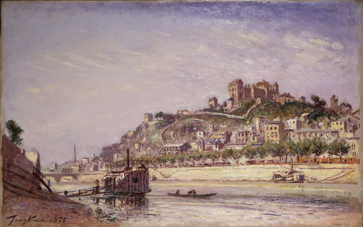 A Saone Lyonban, 1875 alkotó: Johan Barthold Jongkind