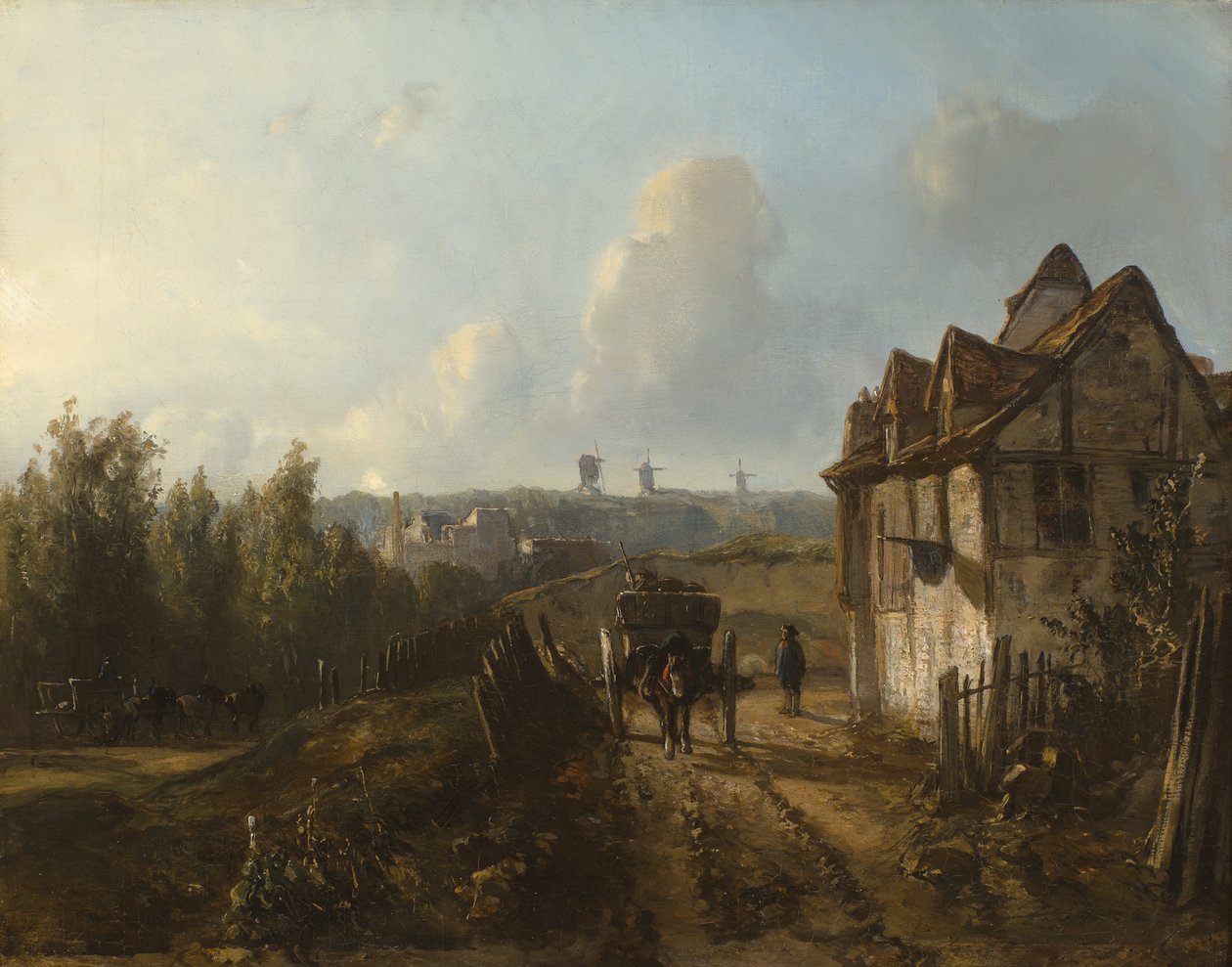 Nézet a Montmartre -on alkotó: Johan Barthold Jongkind
