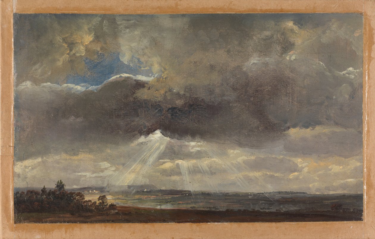 Felhők és napsugarak a Windberg felett Drezda közelében alkotó: Johan Christian Dahl