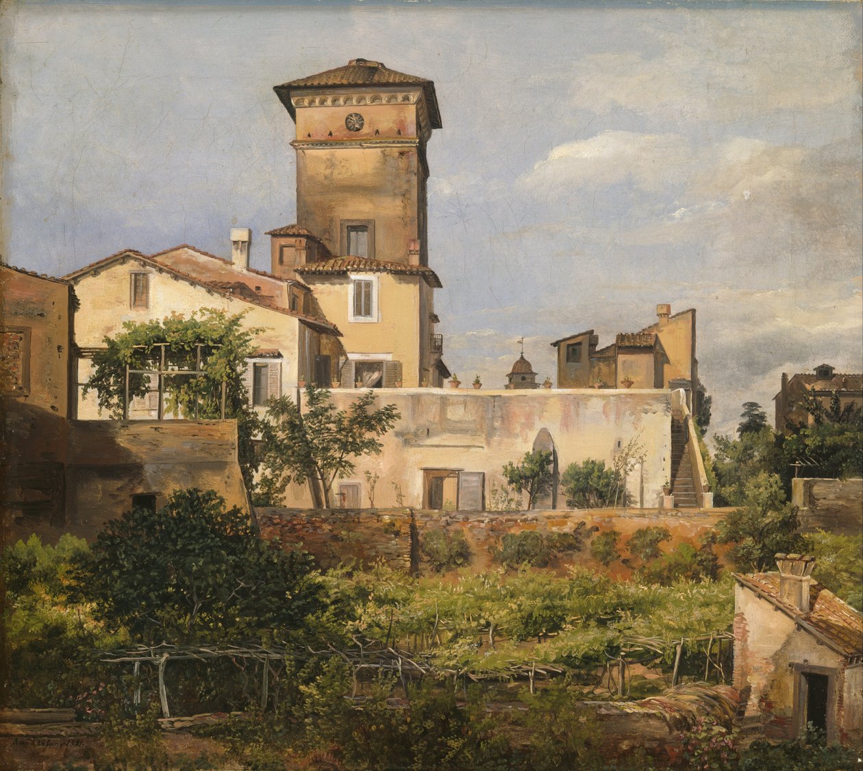 Jelenet a Villa Malta -ból alkotó: Johan Christian Dahl