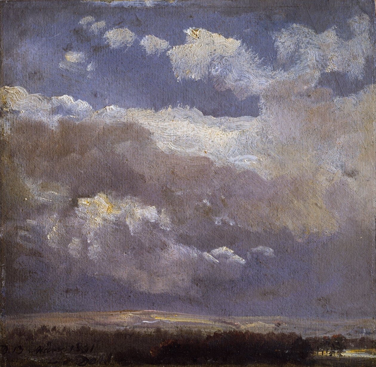 Zivatarfelhők alkotó: Johan Christian Dahl