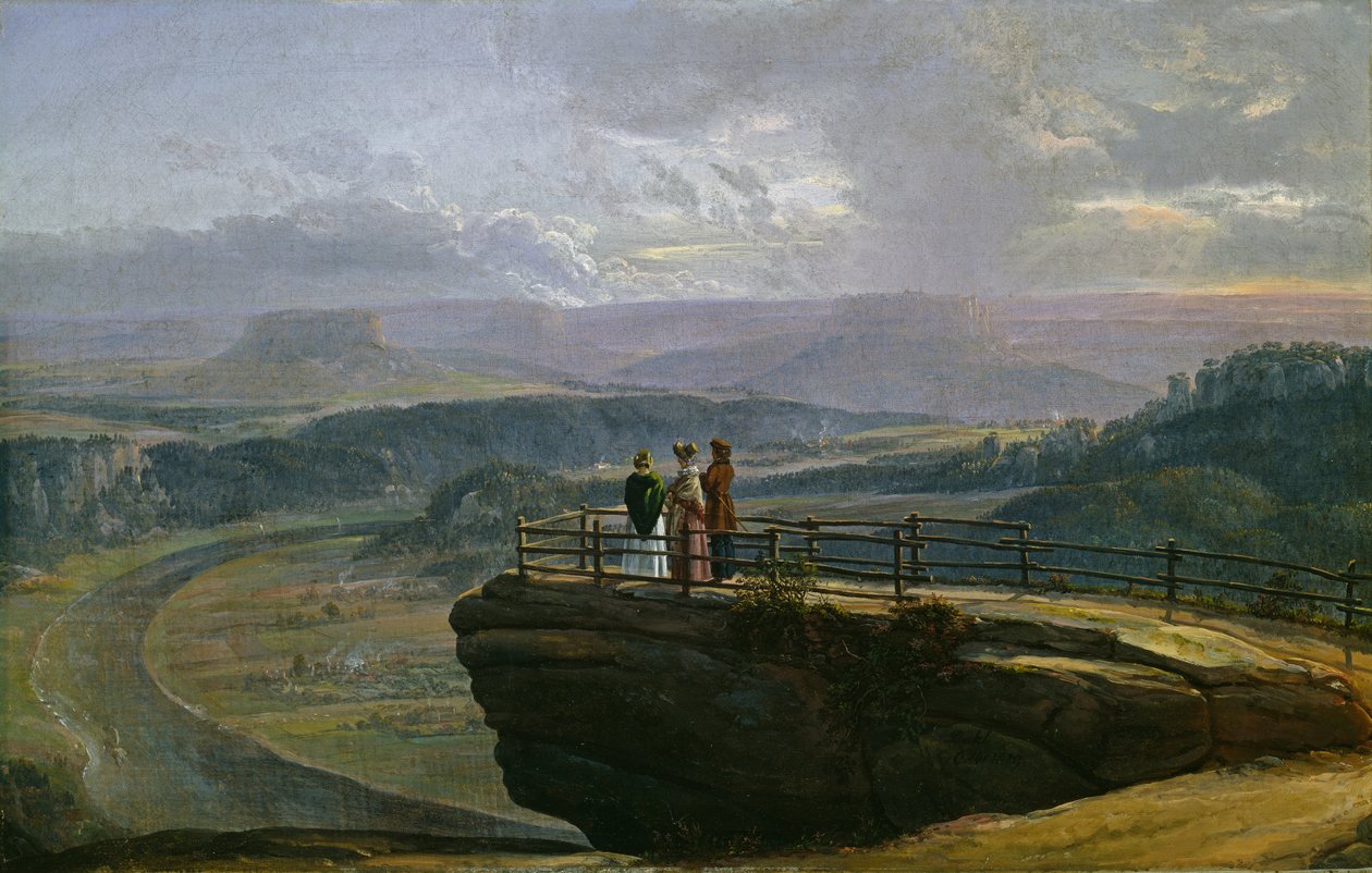 Kilátás Bastei felől alkotó: Johan Christian Dahl