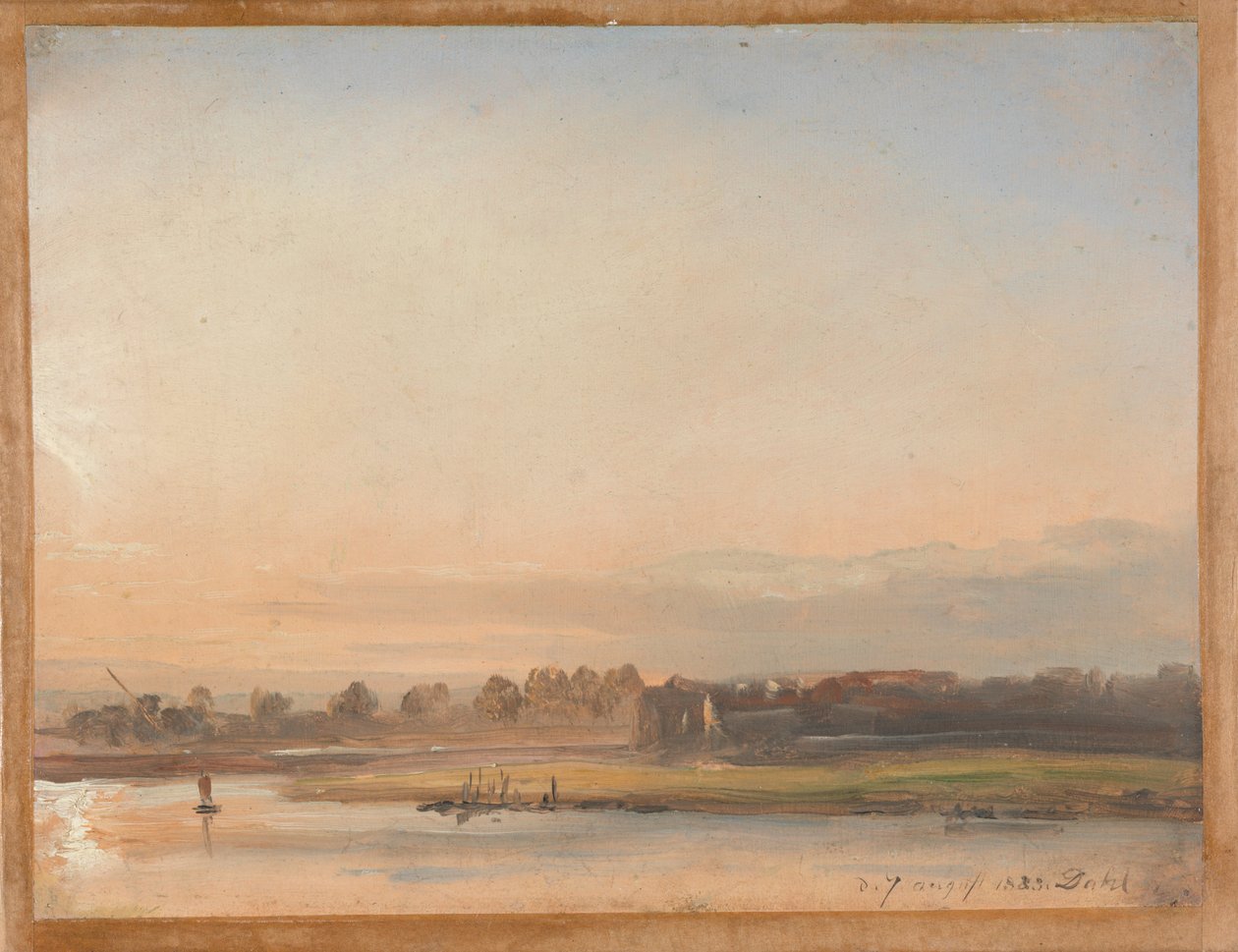 Kilátás az Elbára alkotó: Johan Christian Dahl