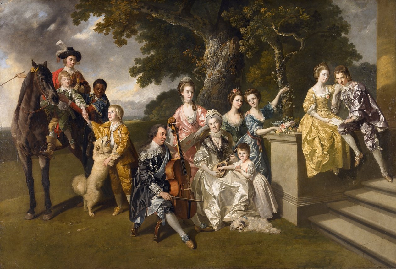 Sir William Young családja alkotó: Johan Joseph Zoffany