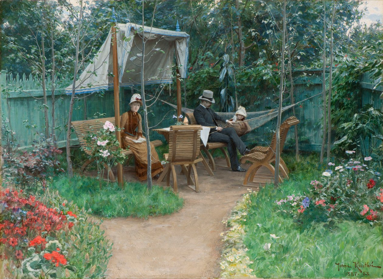 Tradgardsinterior frank Linkoping alkotó: Johan Fredrik Krouthen