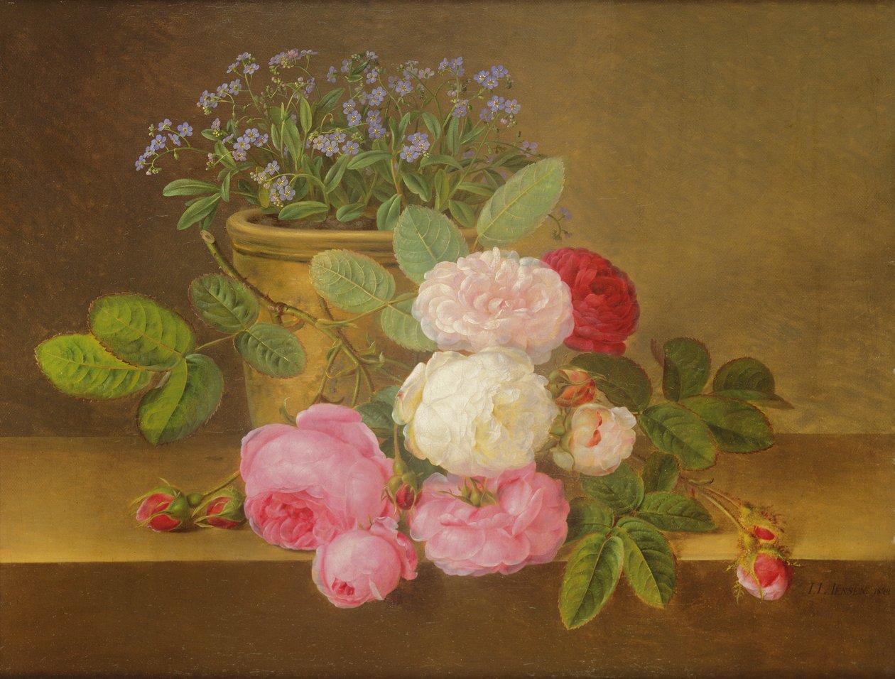 Virágcsendélet alkotó: Johan Laurents Jensen
