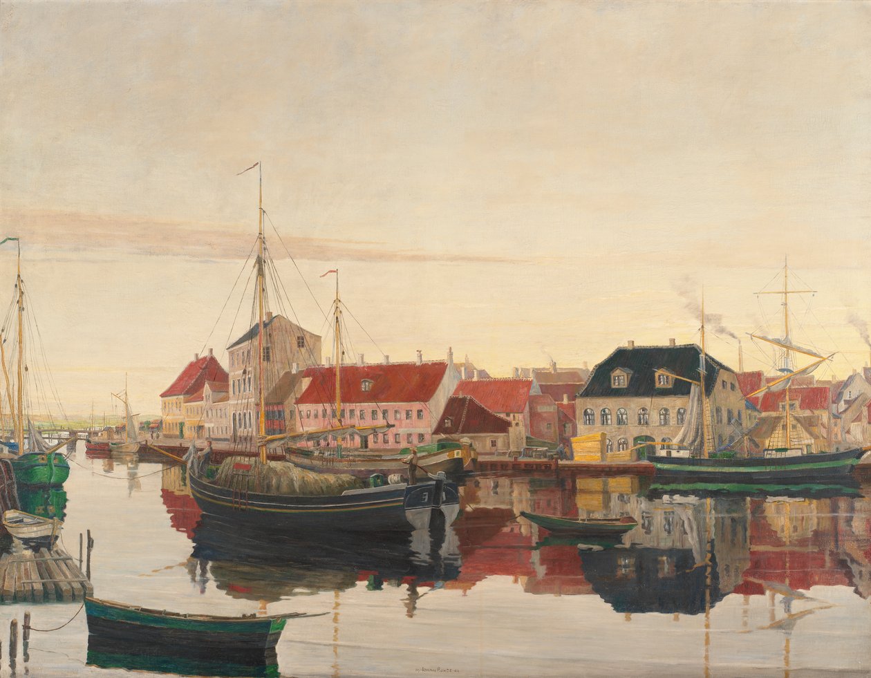 Randers kikötője alkotó: Johan Rohde