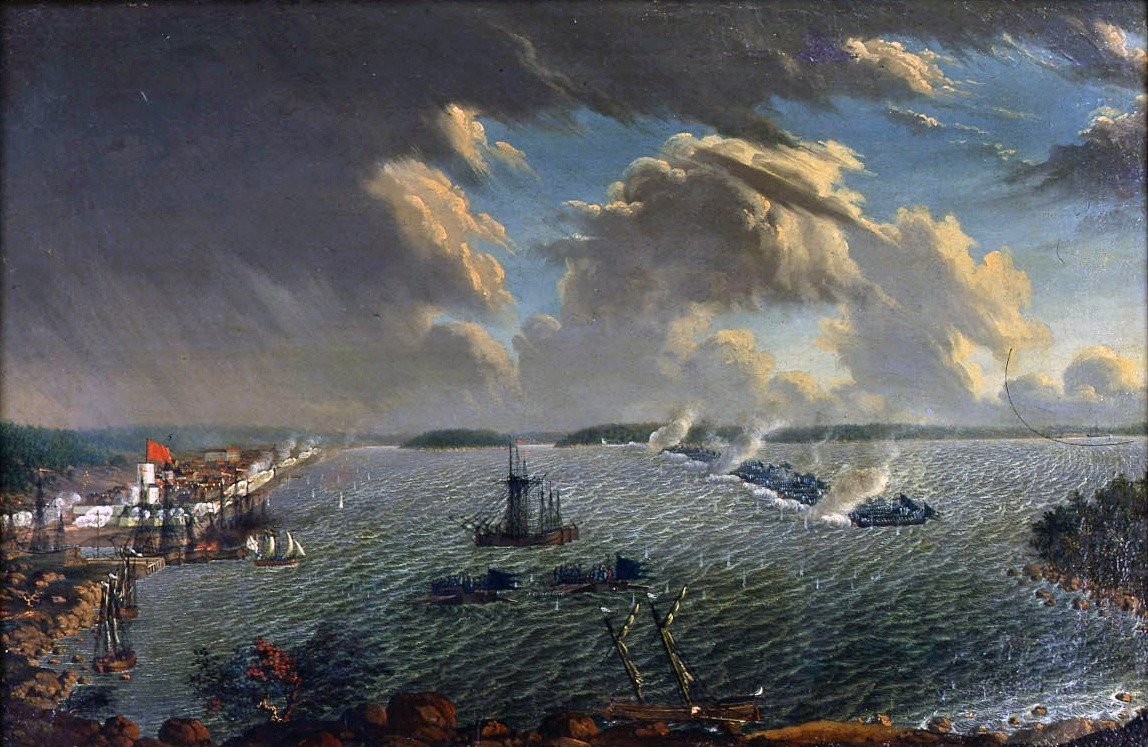 Fredrikshamn kikötője 1790 alkotó: Johan Tietrich Schoultz