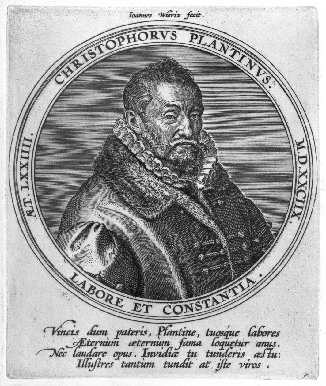 Christophe Plantin (1520-89 körül) alkotó: Johan Wierix