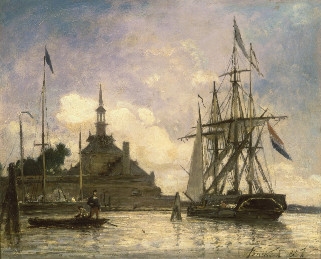 Rotterdami kikötő alkotó: Johan Barthold Jongkind