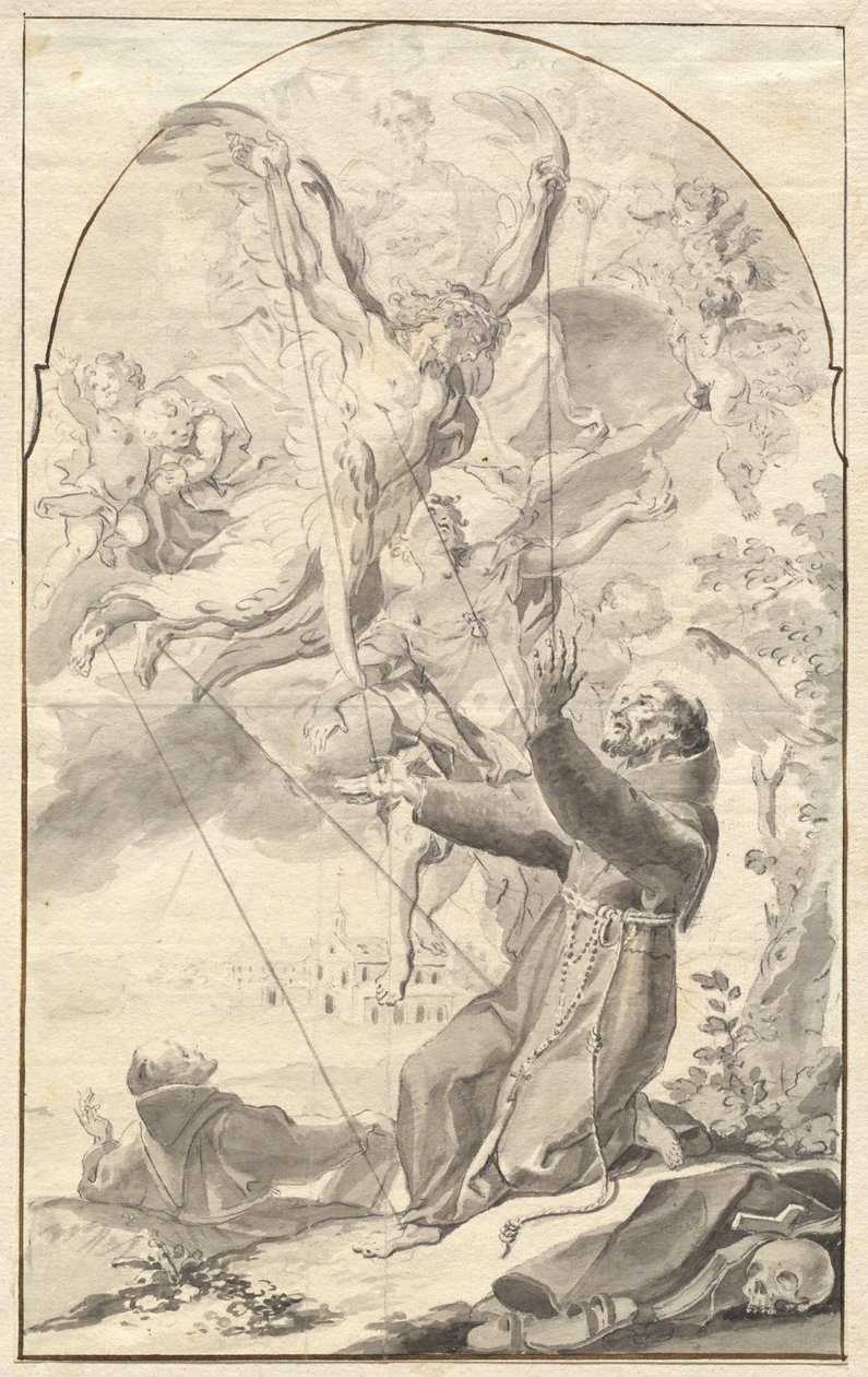 Szent Ferenc megbélyegzése alkotó: Johan Baptist Enzensberger