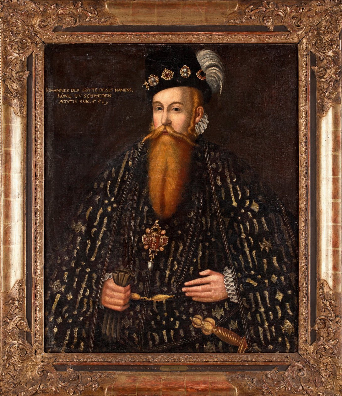 III. János svéd király (1537-1592) – Johan Baptista van Uther (Utter) festménye (aktív 1562-1597), olaj, vászon (101x83 cm) alkotó: Johan Baptista van (active 1562 1597) Uther