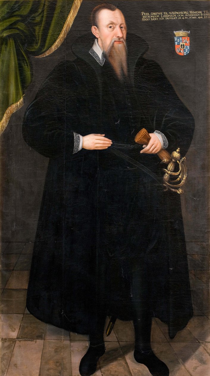 Per Brahe, az idősebb 1520-1590, 1581 körül. alkotó: Johan Baptista van Uther