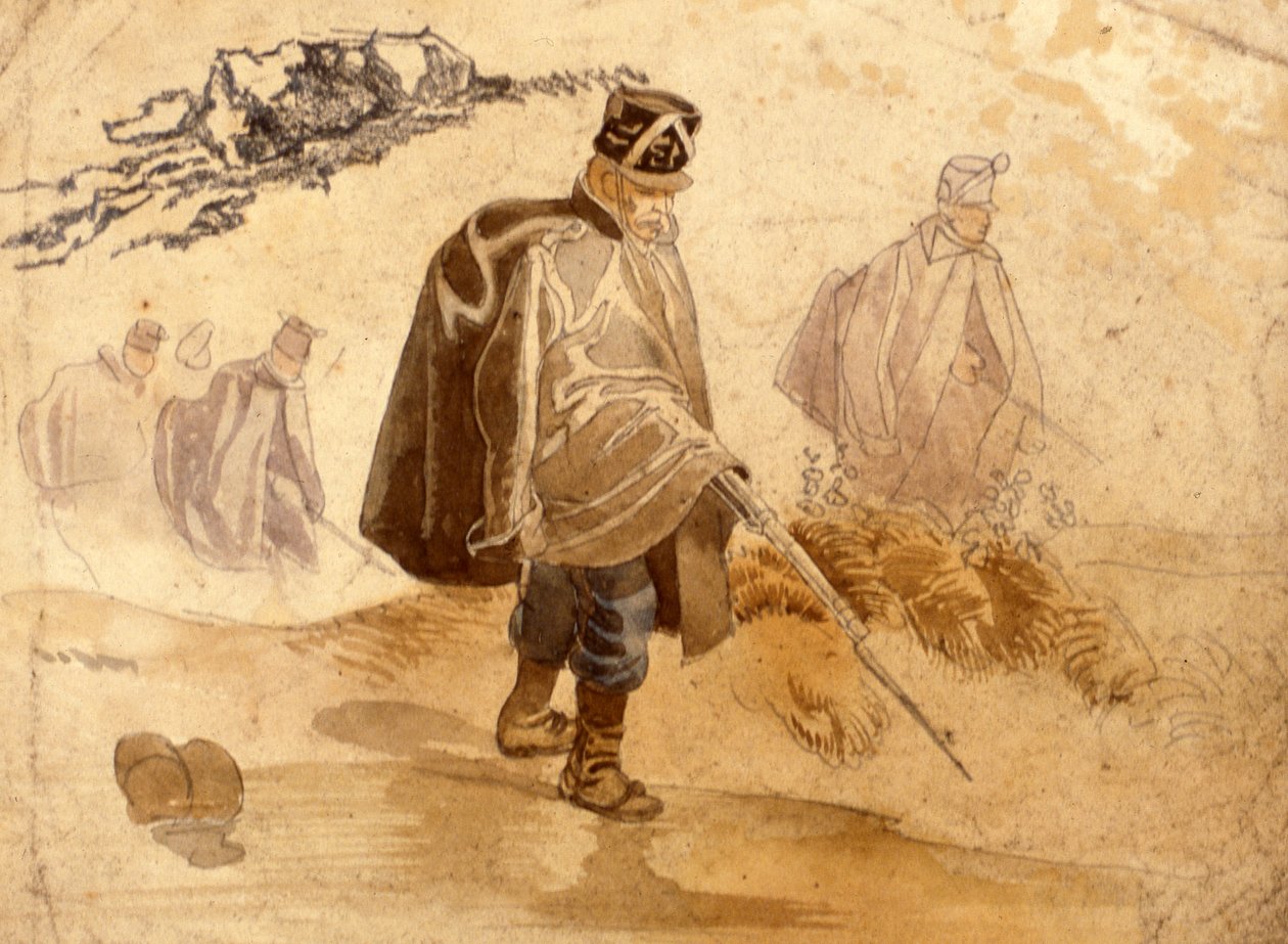 Gyalogság álcázott és harci hadműveletek 1848-49 alkotó: Johan Baptiste Heinefetter