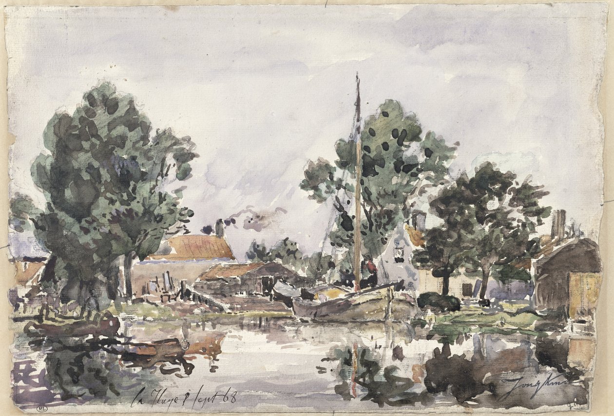 Egy csatorna Hágában, 1868 alkotó: Johan Barthold Jongkind