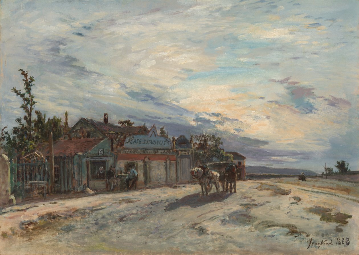 Egy út menti kocsma alkotó: Johan Barthold Jongkind