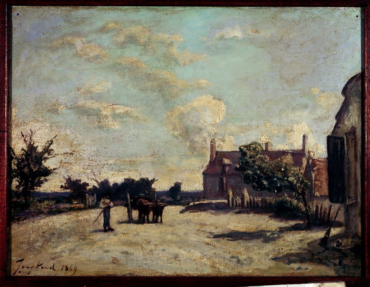 Jean Barthold Jongkind (1819-1891) fogadófestménye, 1869 Párizs, Musee du Peute Palais. alkotó: Johan Barthold Jongkind