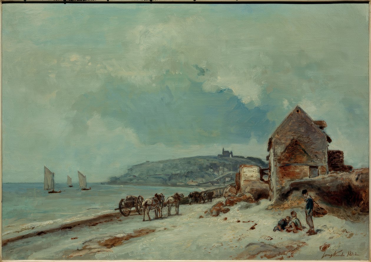 A Sainte-Adresse strand alkotó: Johan Barthold Jongkind