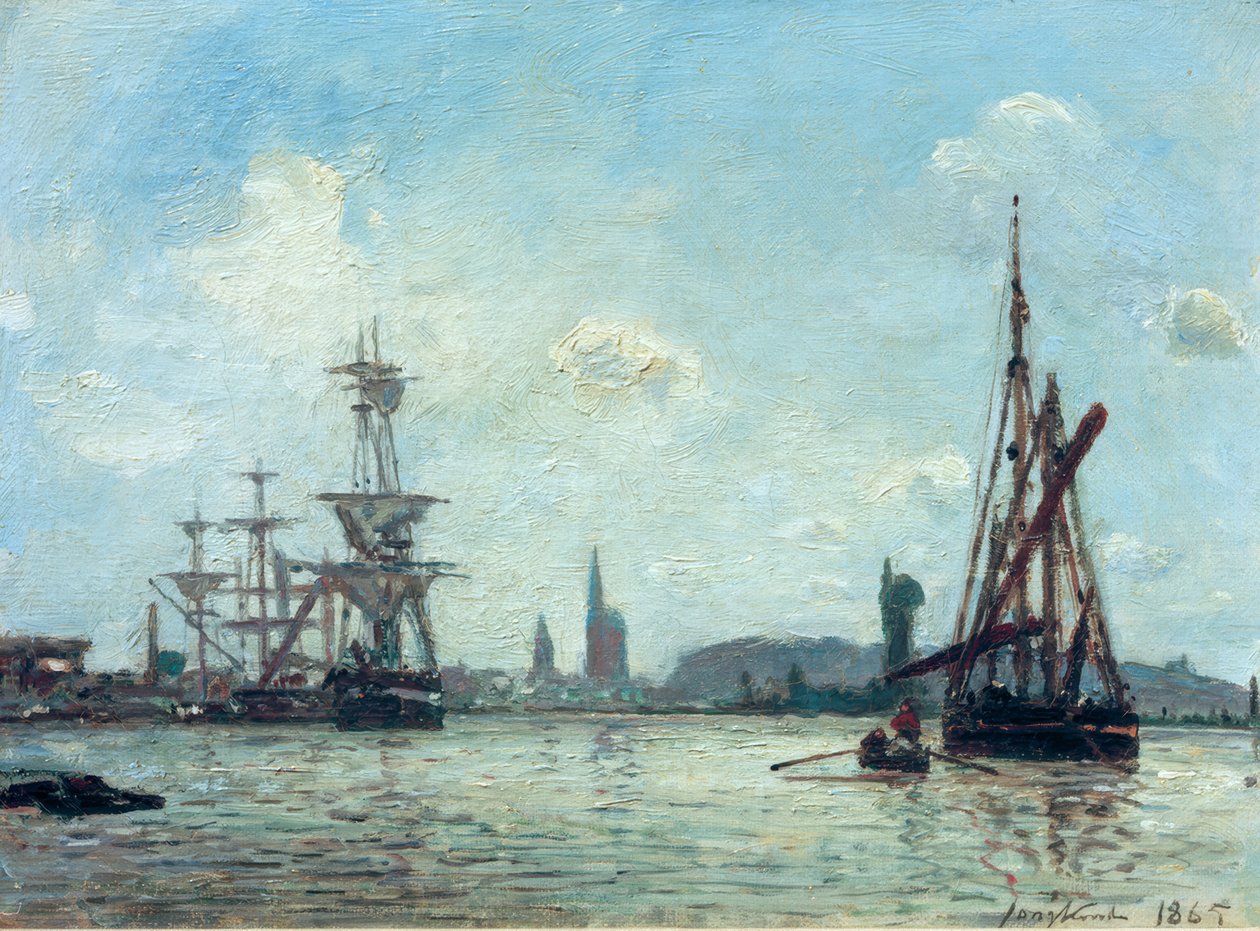 A Szajna Rouenben alkotó: Johan Barthold Jongkind