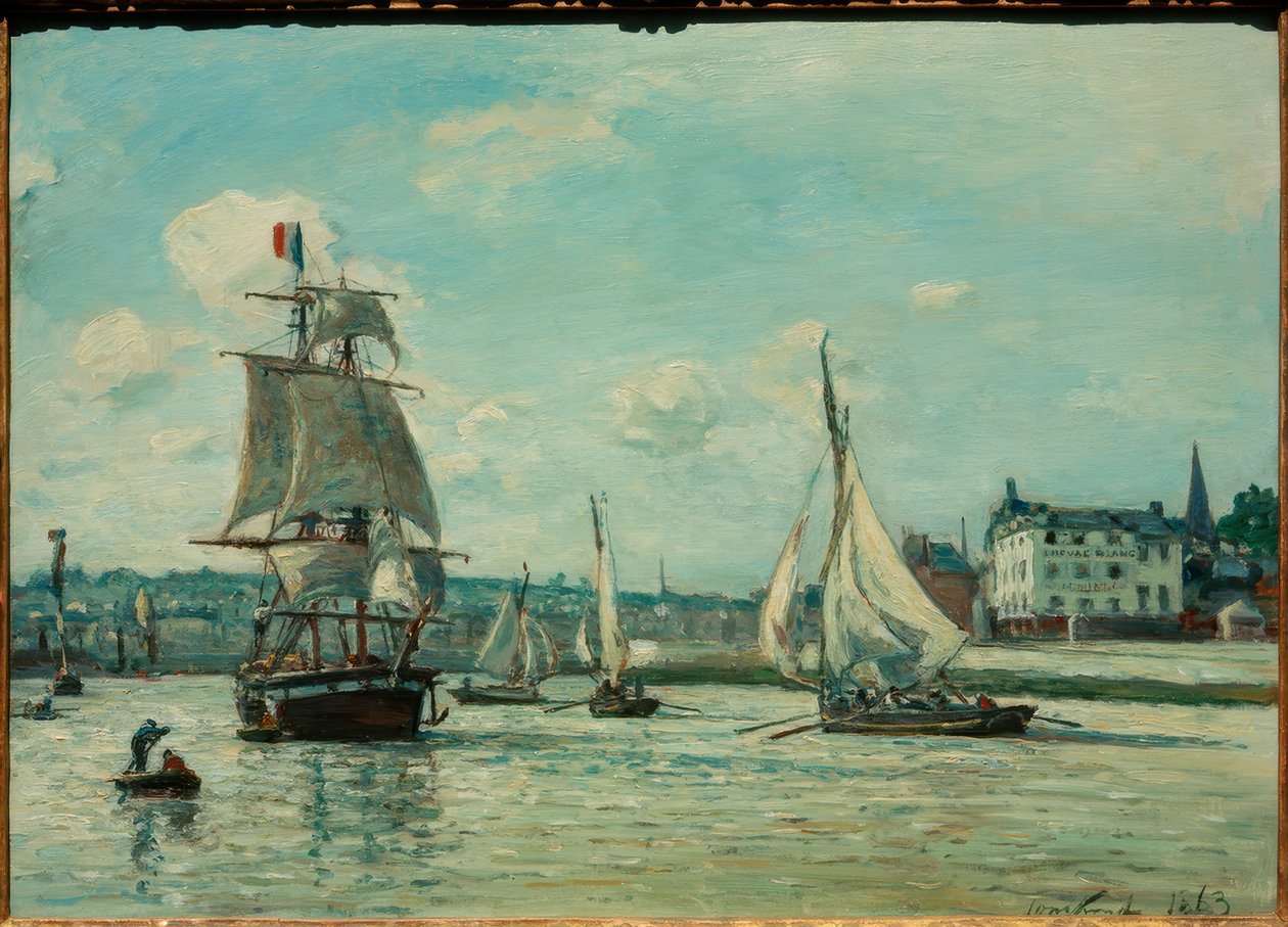 Belépés Honfleur kikötőjébe alkotó: Johan Barthold Jongkind