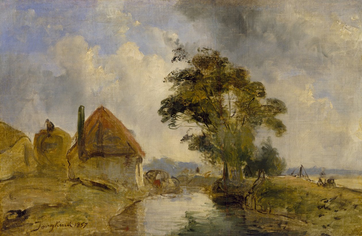 Breda környéke, 1857 alkotó: Johan Barthold Jongkind