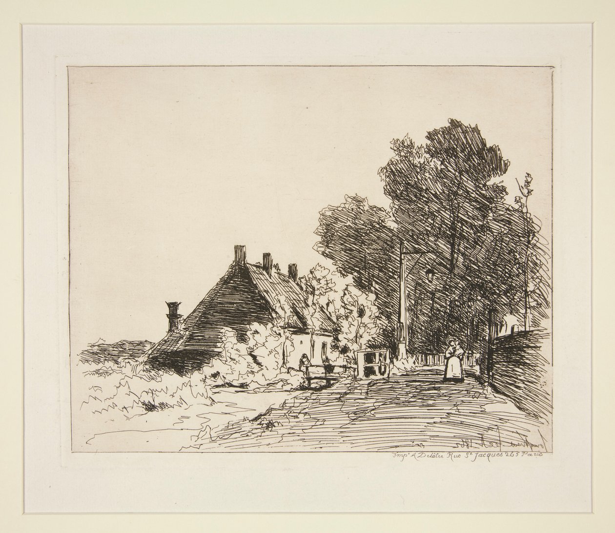La Nourrice (A nővérlány) alkotó: Johan Barthold Jongkind