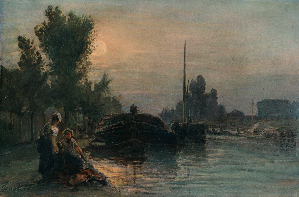 Holdfény, c1870, 1903 alkotó: Johan Barthold Jongkind