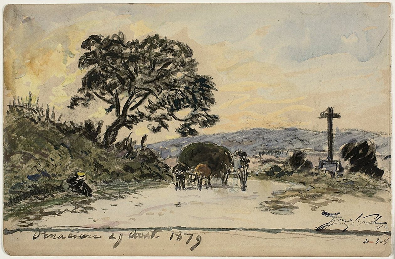 Ornacieux (recto és verso) alkotó: Johan Barthold Jongkind