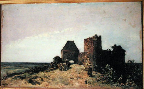 A Chateau de Rozemont (Nievre) romjai 1861 alkotó: Johan Barthold Jongkind