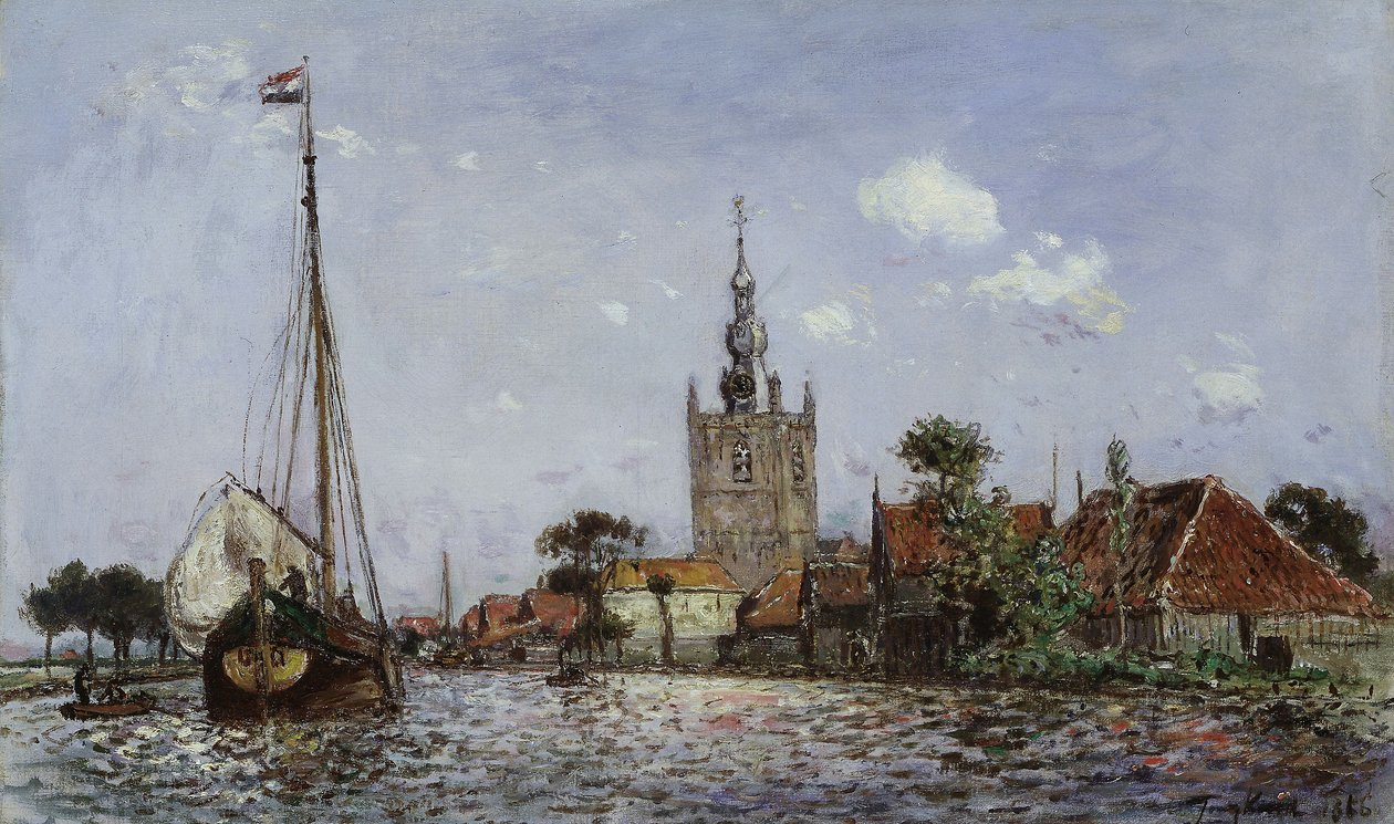 Overschie temploma alkotó: Johan-Barthold Jongkind