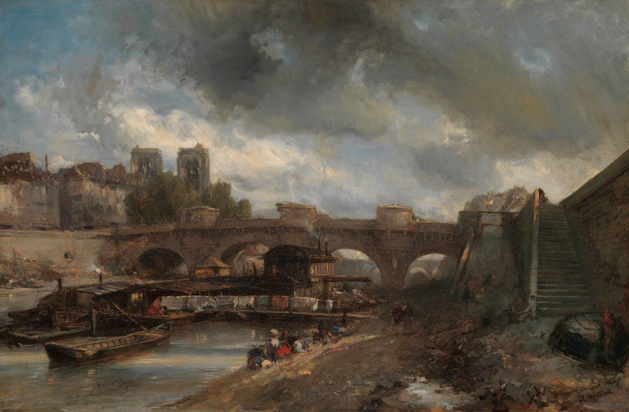 A Pont Neuf, 1849-50. alkotó: Johan Barthold Jongkind