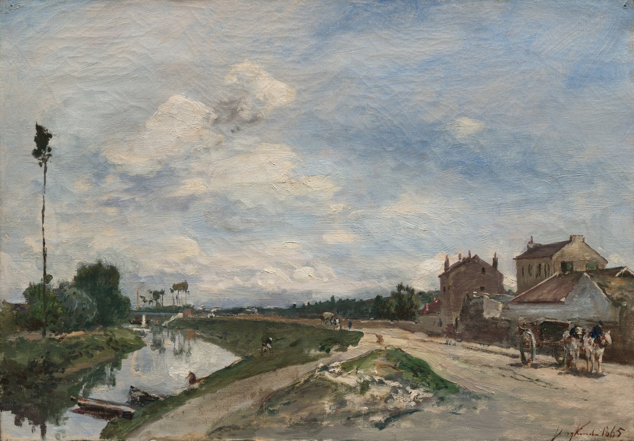 A Szajna Bas-Meudonnál, 1865 alkotó: Johan Barthold Jongkind